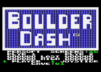 Boulder Dash atari screenshot