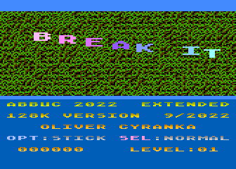 Break It - 2022 Extended Version atari screenshot