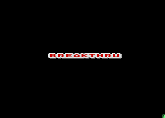 Breakthru' atari screenshot