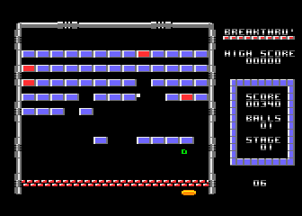 Breakthru' atari screenshot