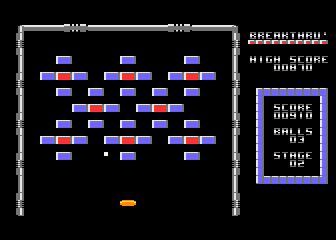 Breakthru' atari screenshot