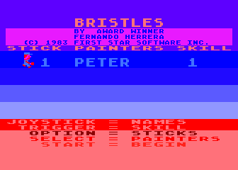 Bristles atari screenshot