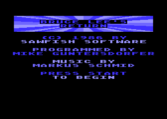 Bruce Lee's Return atari screenshot