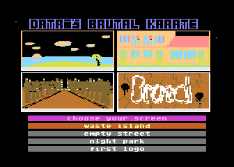 Brutal Karate atari screenshot