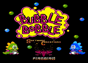 Bubble Bobble atari screenshot