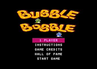Bubble Bobble atari screenshot