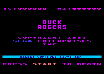 Buck Rogers atari screenshot