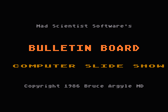 Bulletin Board atari screenshot