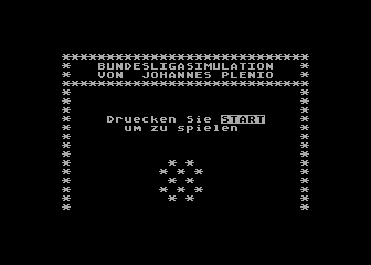 Bundesliga-Simulation atari screenshot