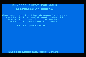Bungo's Quest for Gold — screenshot 1