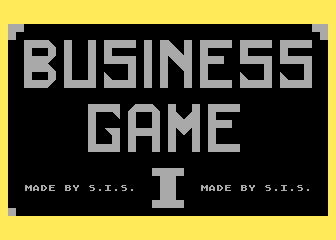 Business Game I atari screenshot
