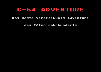 C64 Adventure atari screenshot