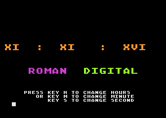 Caesar's Clock atari screenshot