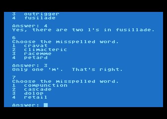 CAICS - Computer Aided Instruction Construction Set atari screenshot