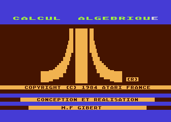 Calcul Algébrique atari screenshot