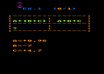 Calcul Algébrique atari screenshot