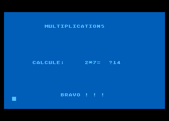 Calcul Rapide atari screenshot