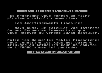 Calculs Comptables atari screenshot