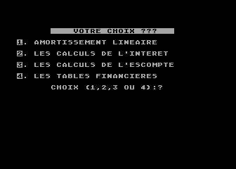 Calculs Comptables atari screenshot