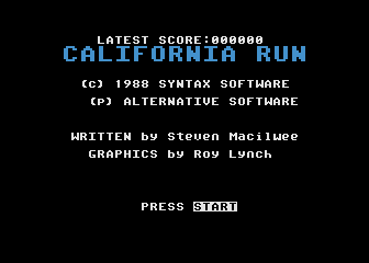 California Run — screenshot 2