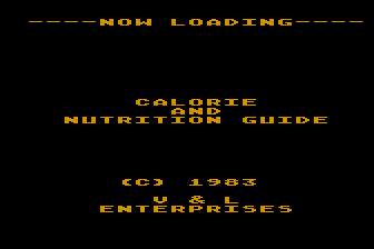 Calorie and Nutrition Guide atari screenshot