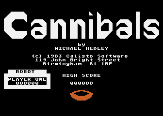 Kannibalen atari screenshot