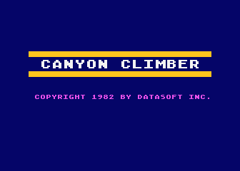 Canyon Climber atari screenshot