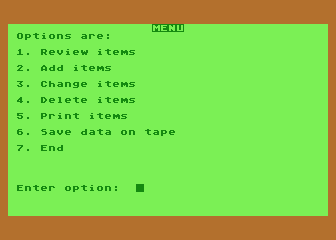 Car Costs atari screenshot