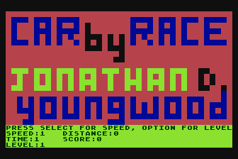 Car Race atari screenshot