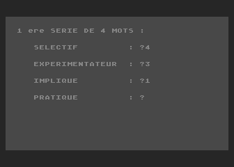Caractéristiques de Votre Style d'Apprentissage atari screenshot