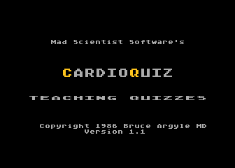 CardioQuiz atari screenshot
