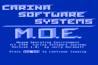 Carina BBS atari screenshot