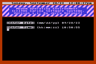 Carina BBS atari screenshot