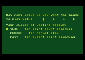 Casino Blackjack / Counter atari screenshot