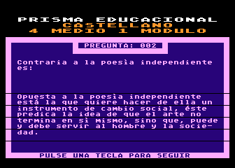 Castellano - 4° Medio - Modulo 1 atari screenshot