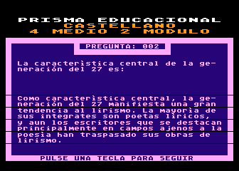 Castellano - 4° Medio - Modulo 2 atari screenshot