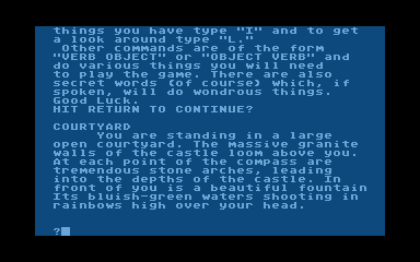 Castle atari screenshot