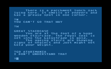 Castle atari screenshot