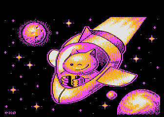 Cat in Space atari screenshot