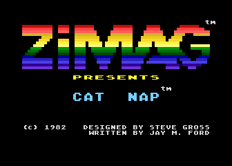 Cat-Nap atari screenshot