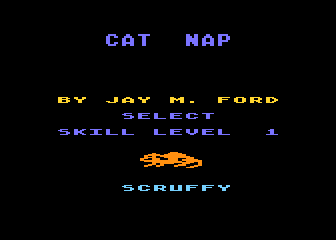 Cat-Nap atari screenshot