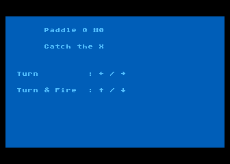 Catch the X atari screenshot