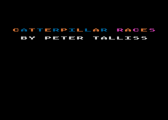 Caterpillar Races atari screenshot