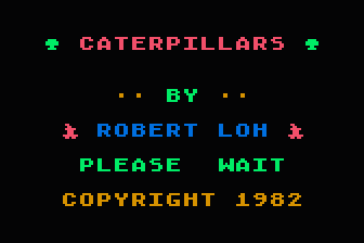 Caterpillars atari screenshot