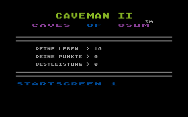 Caveman II - Caves of Osum atari screenshot