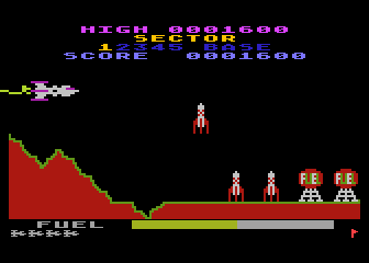 Caverns of Mars II atari screenshot