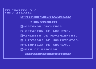 Centro de Costos atari screenshot