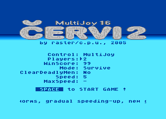 Červi II atari screenshot