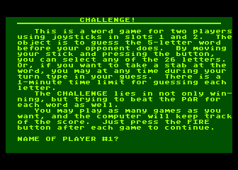 Challenge! atari screenshot