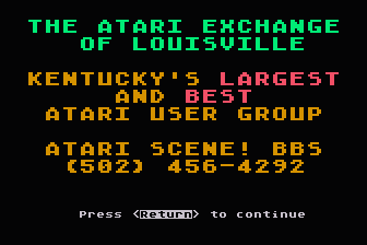 Challenger STS-51-L Tribute Disk atari screenshot